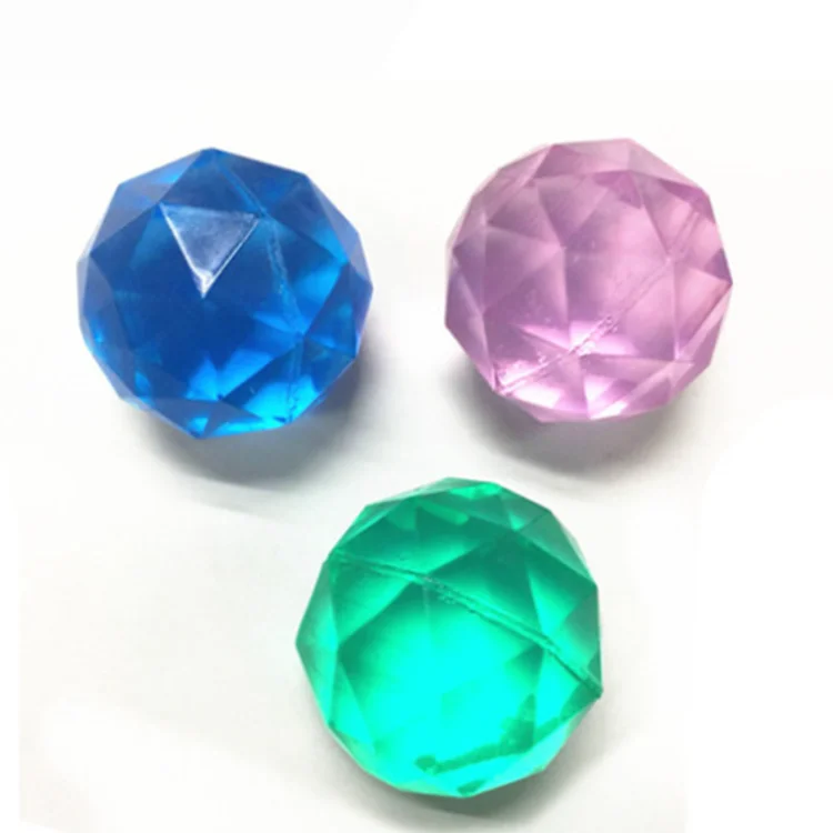rubber diamond bouncy balls wholesale crystal diamond bouncing ball