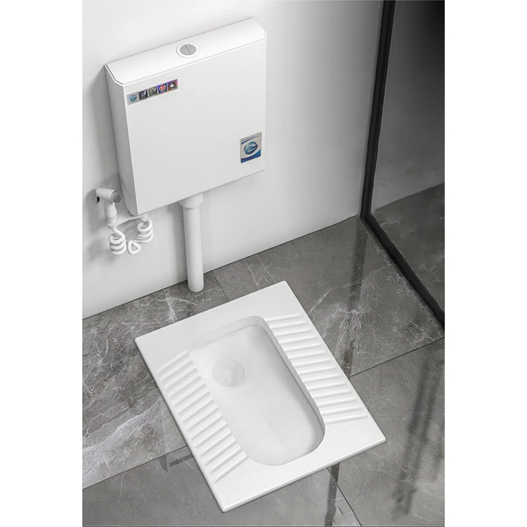 water closet squat toilet pan with tank