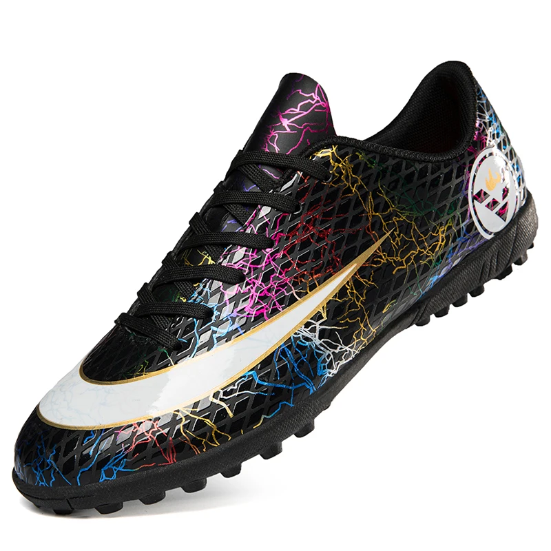 Hot Style Fashion Teenager Strong Grip Anti-slip Football Shoes Outdoor Breathable Wear-resistant Men Adult Soccer Shoes