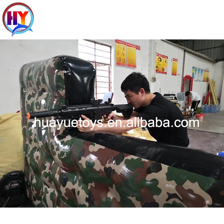 Cheap Camouflage Custom Speedball CS Game Amusement Park Rides Outdoor Games Paint Ball Obstacles Inflatable Paintball Bunkers