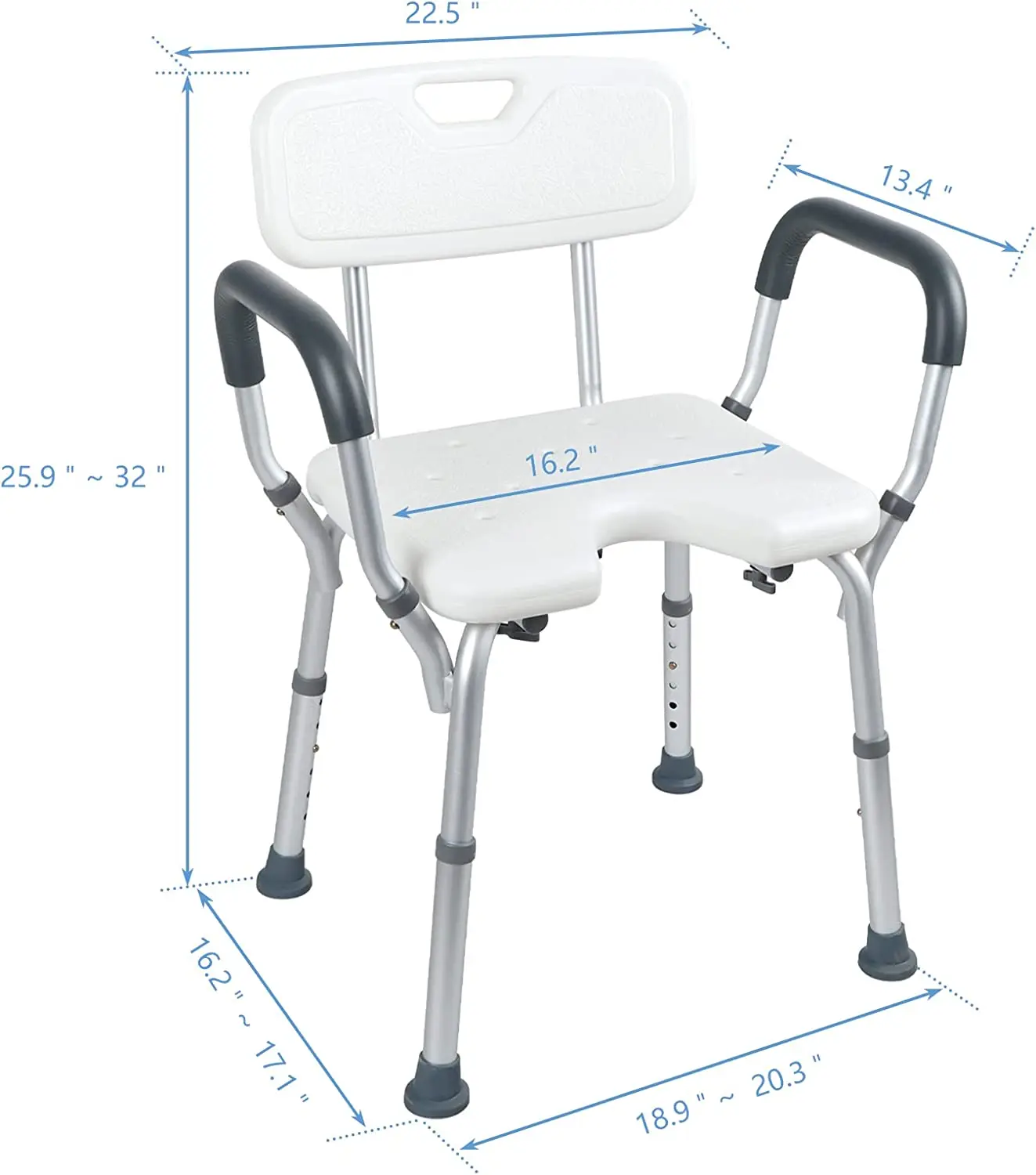Portable detachable lightweight shower chair (1600604958172)