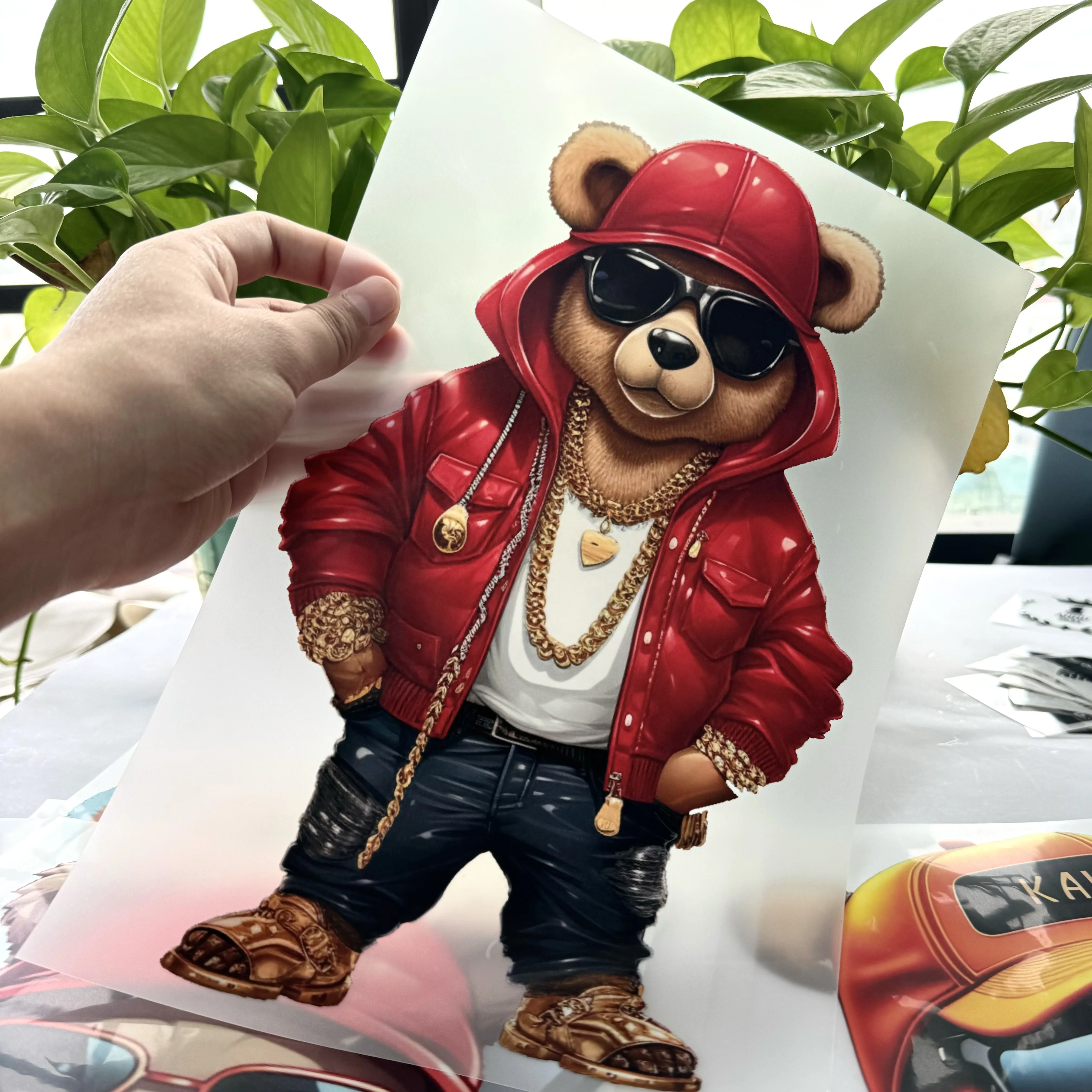 HuaYingXing Wholesale DTF Print Transfer FAll Custom LOGO DTF Transfer Ready to Press Transfer DTF Print Sticker For Clothing