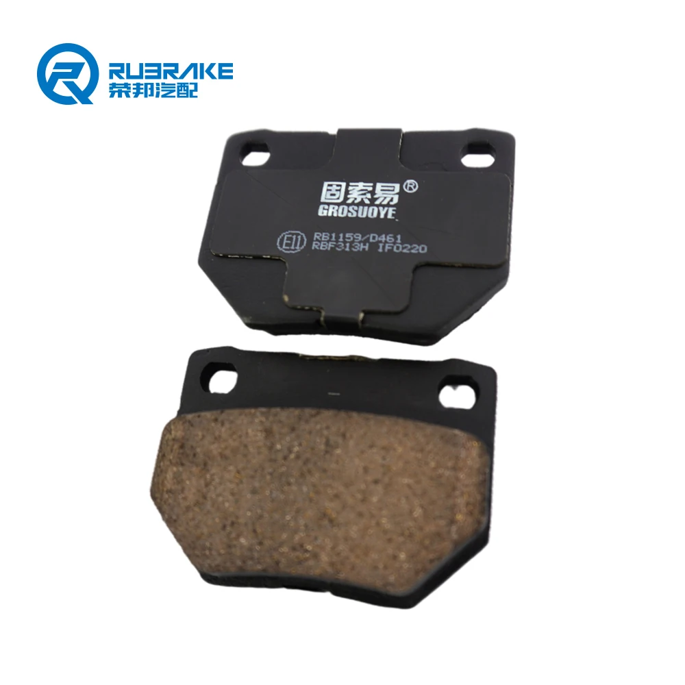 RUBRAKE Top quality D461 auto car spare parts back ceramic brake pad for chery qq 2017 brake pad