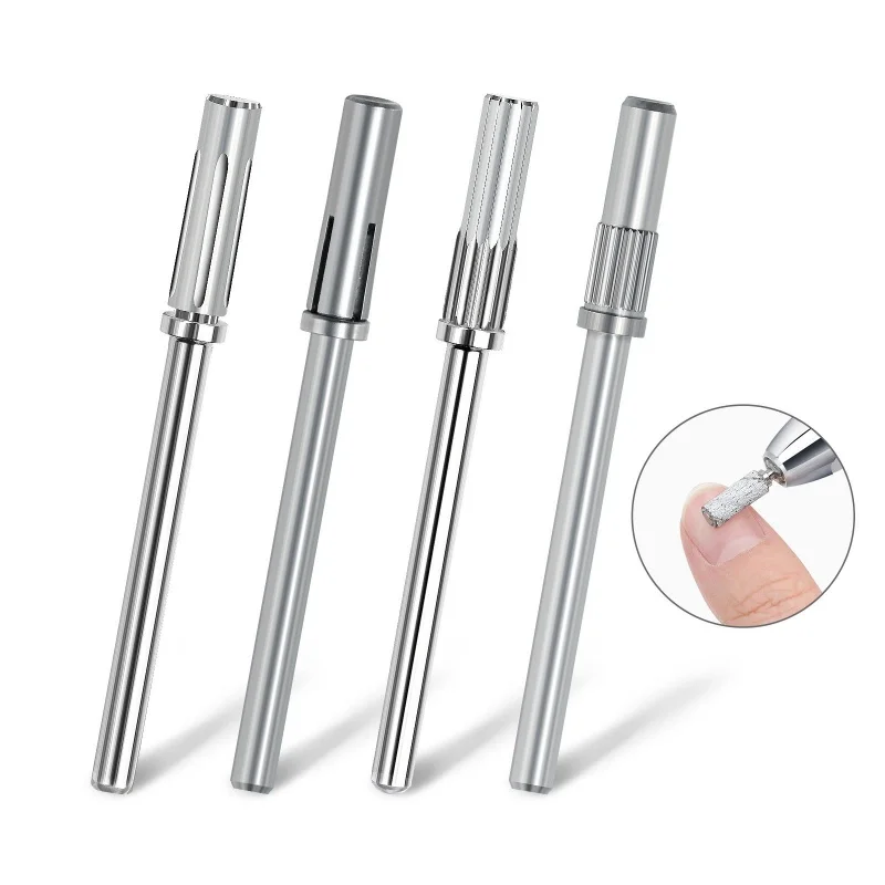 3 мм маленькие Мини-шлифовальные ленты из нержавеющей стали оправка для маникюра наждачная бумага кольцо держатель 3/32 ногтей аксессуары