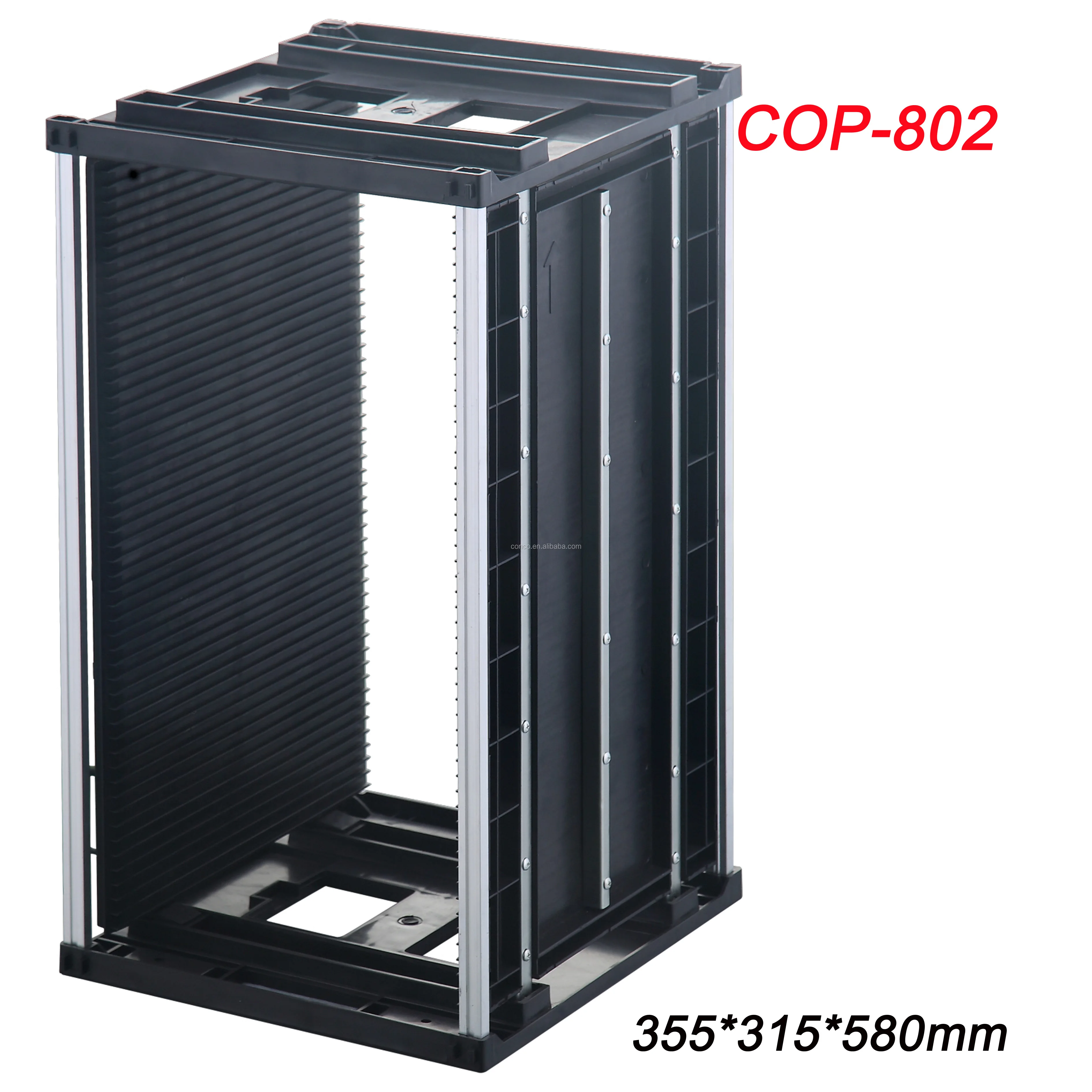 Hot Sale COP-805-01 ESD PCB SMT storage magazine plastic Rack Manufacturer
