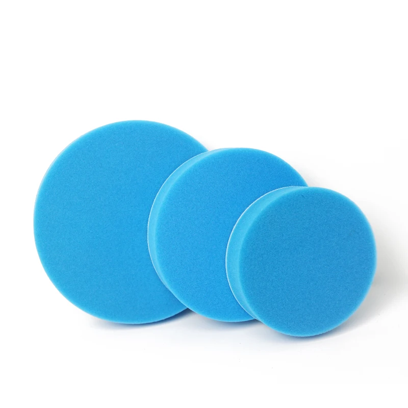 Blue Rough Polishing 2/3/4/5/6/7 Inch Flocked Pad Self-Adhesive Pad Car Paint Care Polishing Pad for Electric Polishing Machine