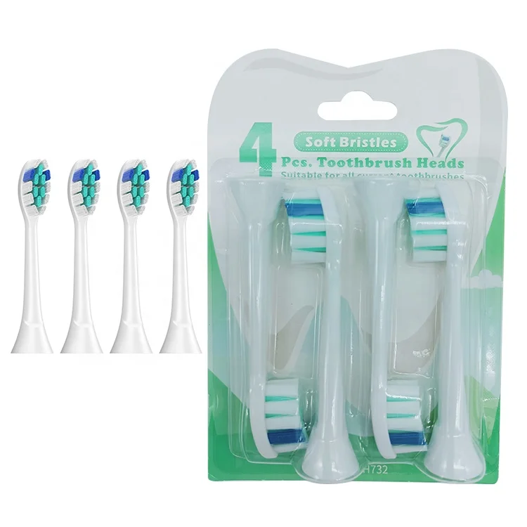 Wholesale Price Electric Brush Heads Oral Hygiene YH732 4pcs Replaceable Toothbrush Head For Home Used