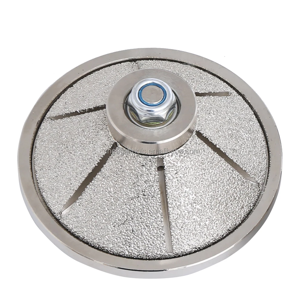 Vacuum Brazed diamond router bits E20/E30/E40mm E Bevel 45 Degree Hand Profiler Bit  for Granite/concrete/Quartz