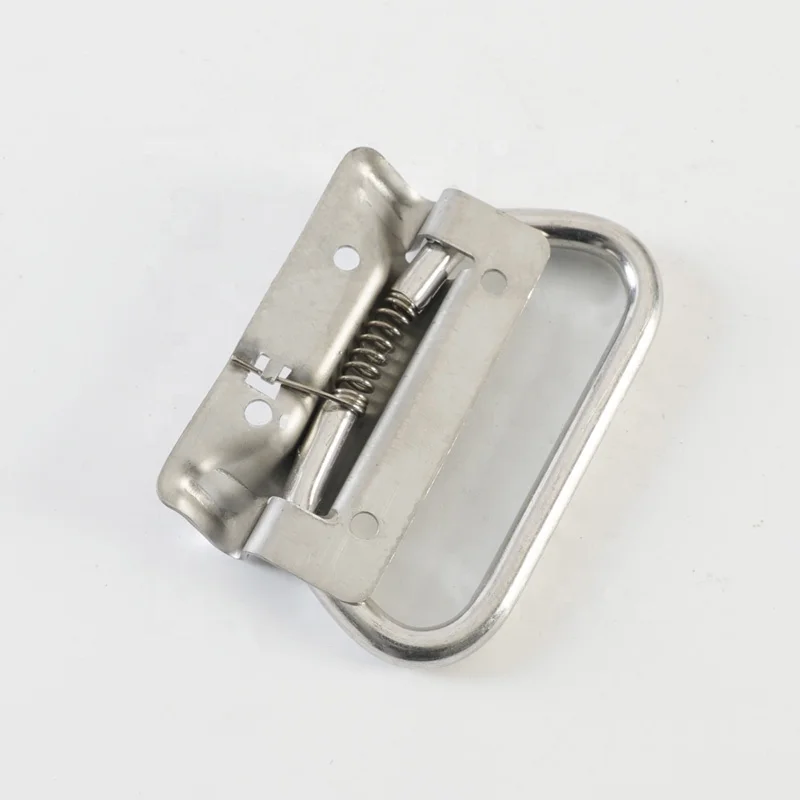 04406 Steel Toolbox Case Chest Folding and Lifting Pull Handle