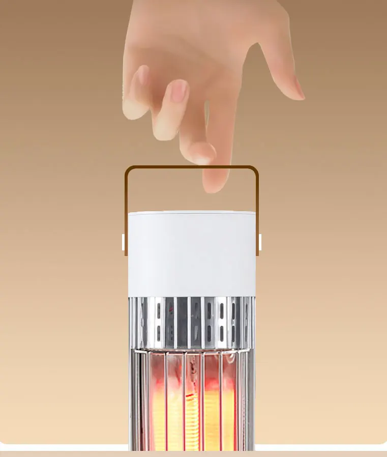 Vertical Portable Electric Heater Infrared Automatic Heat Controller Customization Electromagnetic Energy Efficient