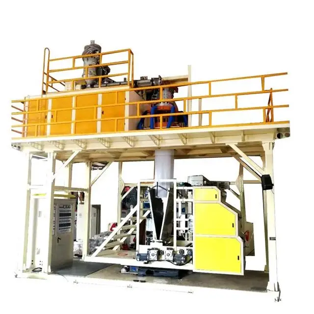 high speed hdpe three layer aba film blowing machine pp blow plastic ldpe extrusion film blowing machine