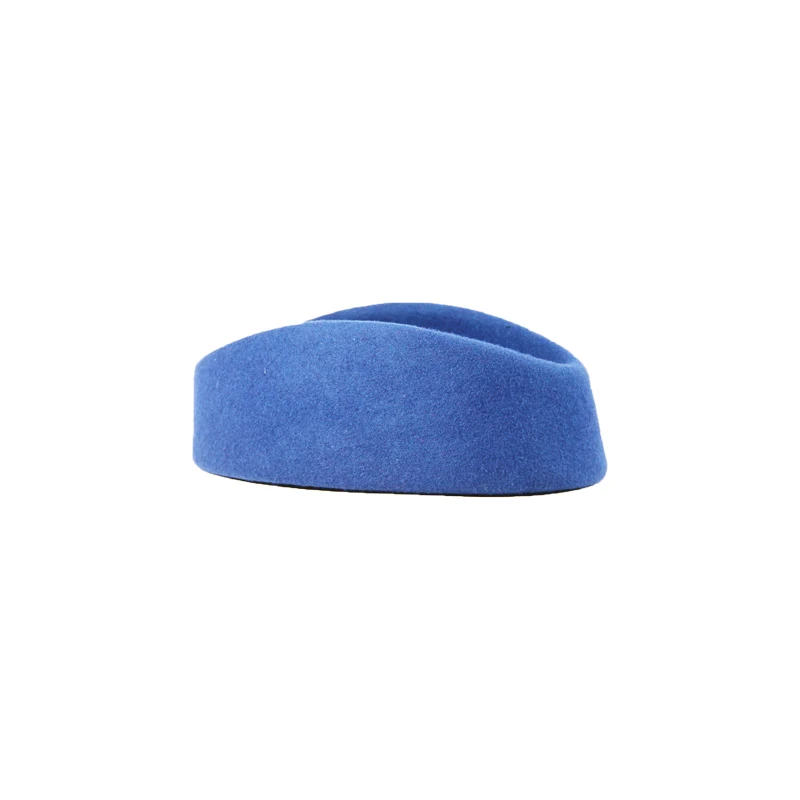 High quality airline stewardess career Hostess Uniform hat round top air hostess hat