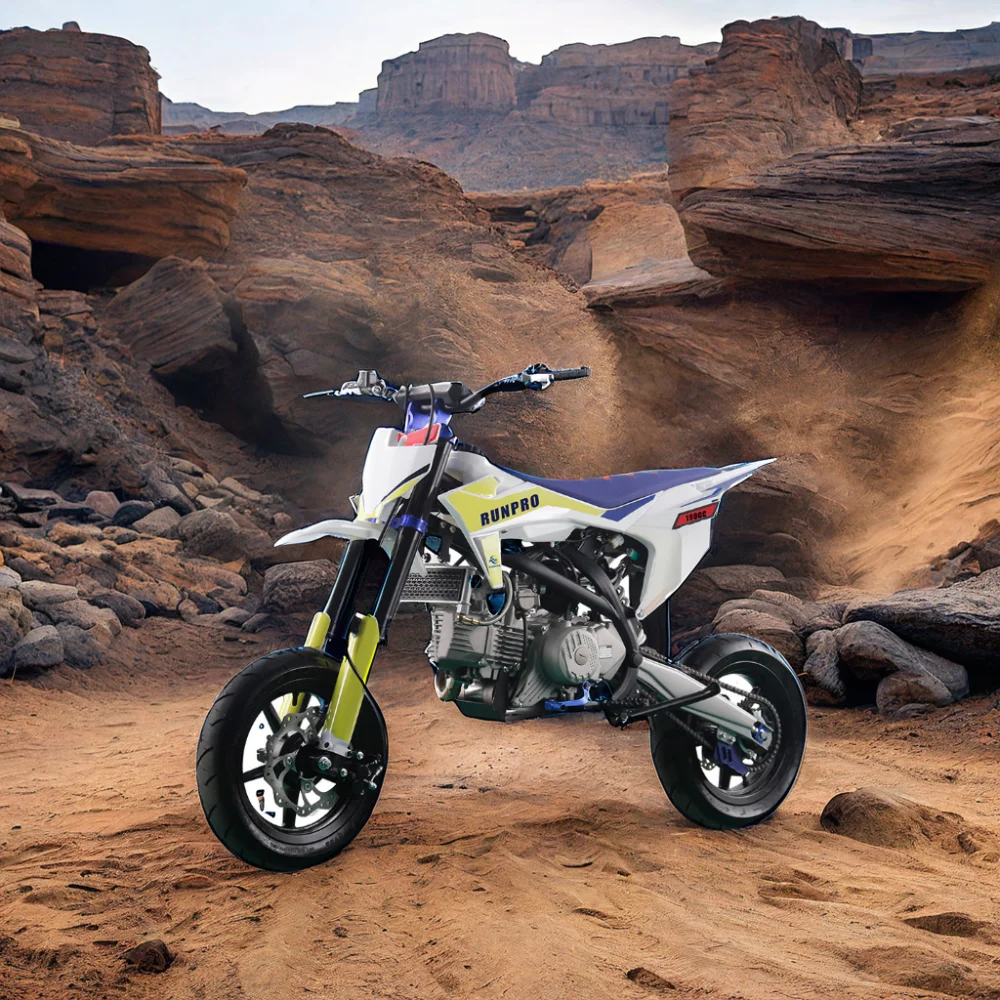 Supermoto 190cc gas dirt bike motard 12'12' on road tire gas motorcycle for adult