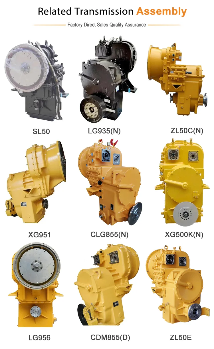 SDLG952H LIUGONG855 Lonking 50C Wheel Loader Spare Parts Transmission Control Valve Gearbox Assembly Torque Converter Assembly