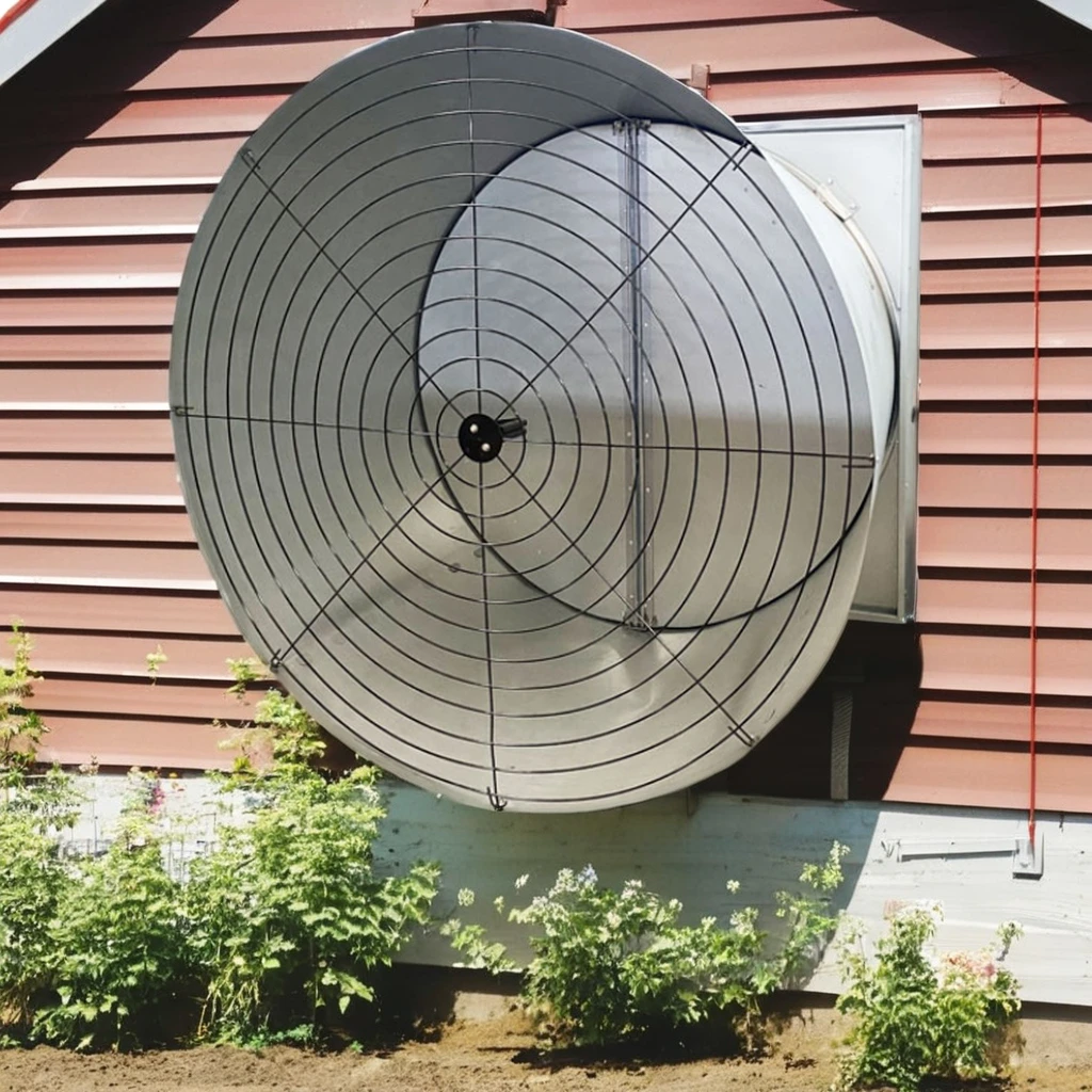 Galvanized Housing Exhaust Fan for Poultry Farm & Greenhouse Chicken House Animal Husbandry Equipment