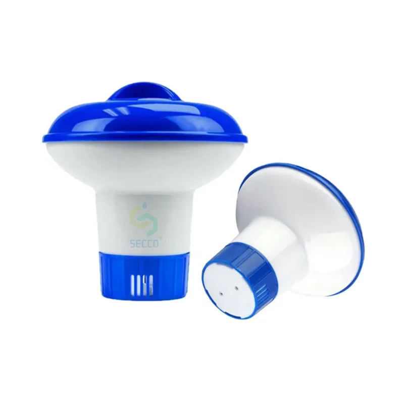 Floating Chlorine Dispenser for Pools Fits Tablets - Pool Chlorine Floater with Adjustable Flow Vents Balanced