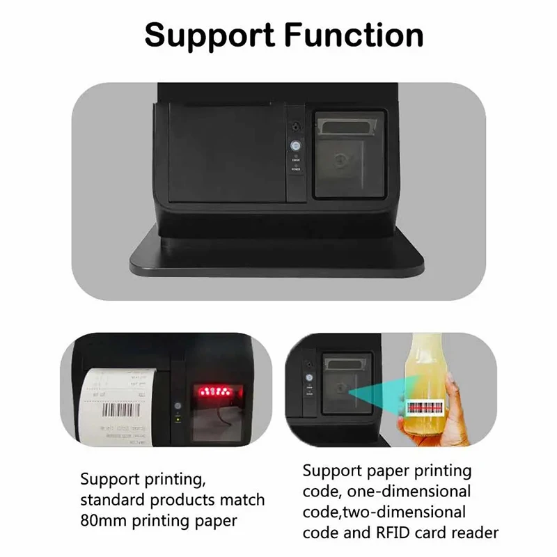 All In One Pc Touch Screen For Payment Kiosk Cash Register Machine Touch Screen Kiosk Financial Equipment
