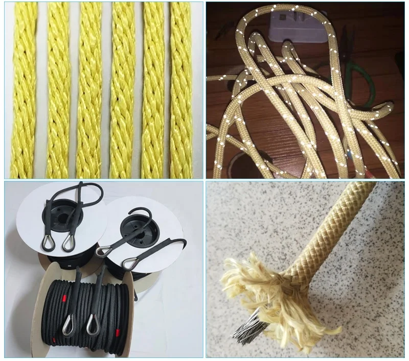Hot Sale yellow Aramid 20mm Cord Rope