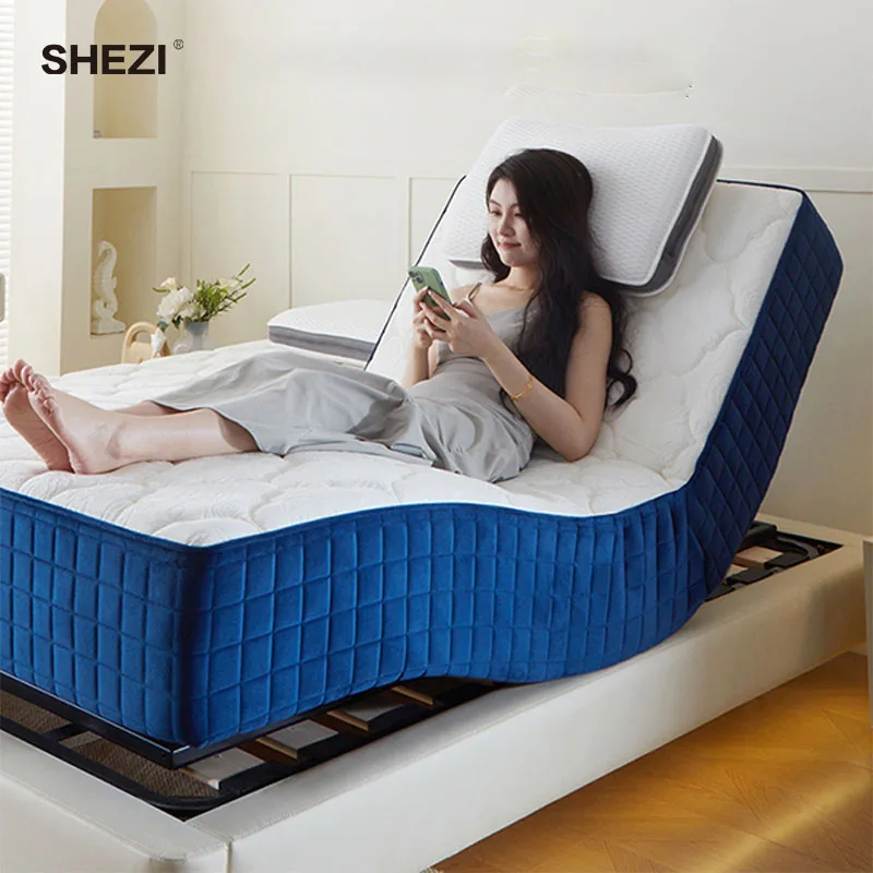 SHEZI Imported Multi-Function Smart Electric Mattress Elderly Pregnant Women Remote Control Upholstered Assistance Bed Bedroom
