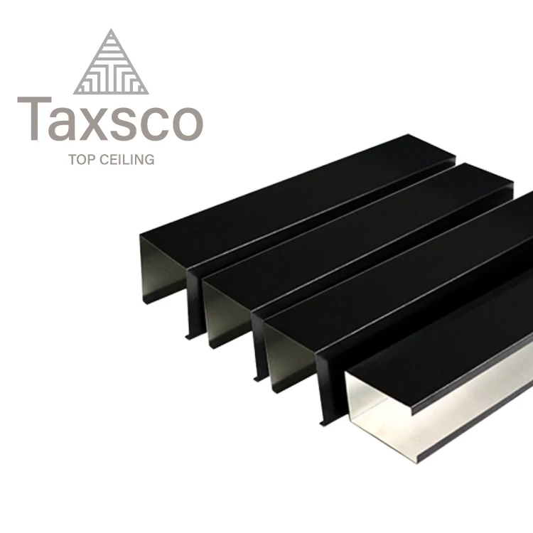 Cost Price Aluminum Linear Wood Baffle Ceilings System Metal Decorative Suspended Ceiling