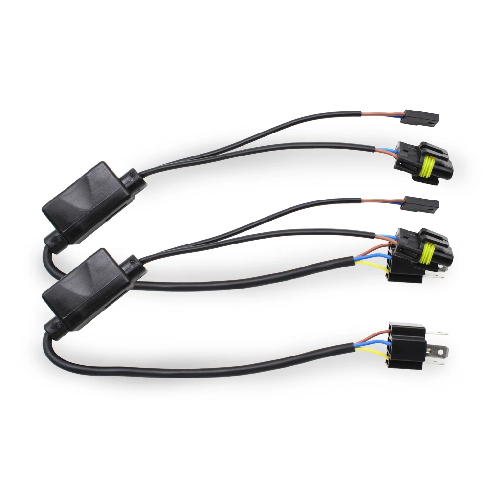 Simplified H49003HB2 Hi Lo Bi-Xenon HID Bulbs Relay Harness Wiring Controller for Hella 3r BI XENON BI-LED projector lens