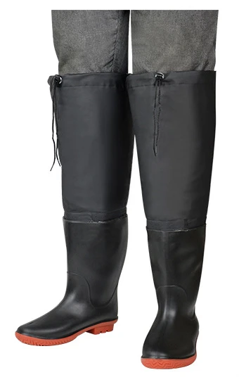 Warm Fishing Shoes For Winter Fishing High Winter Boots Knee Warm Padded Injection Foldable Rain Boots