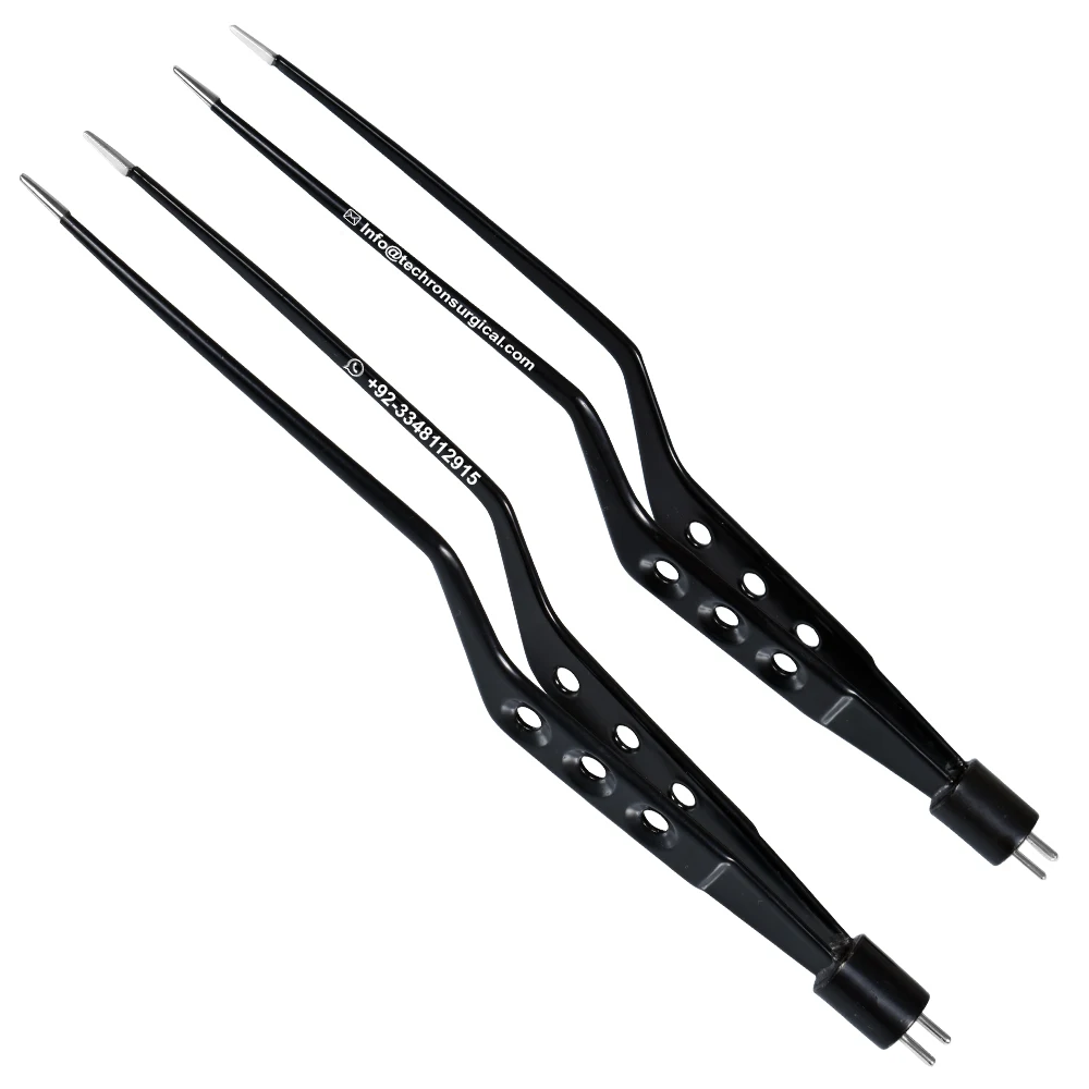 Антипригарное покрытие yasargil штык Биполярные щипцы черная утепленная 20 см 1 мм наконечник