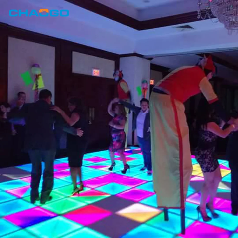 China Factory Wholesale 3D Led Video Interactive Dance Flooring Led Display Dance Floor Lights