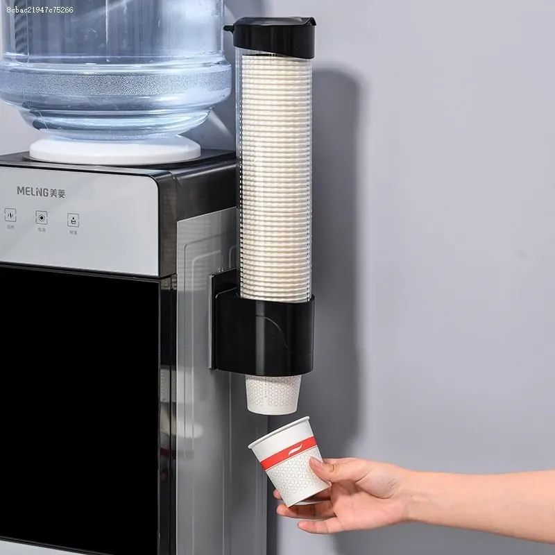 Paper Cup Holder Disposable Cup Anti-dust Storage Rack Home Kitchen Water Dispenser Cup Holder Dispenser