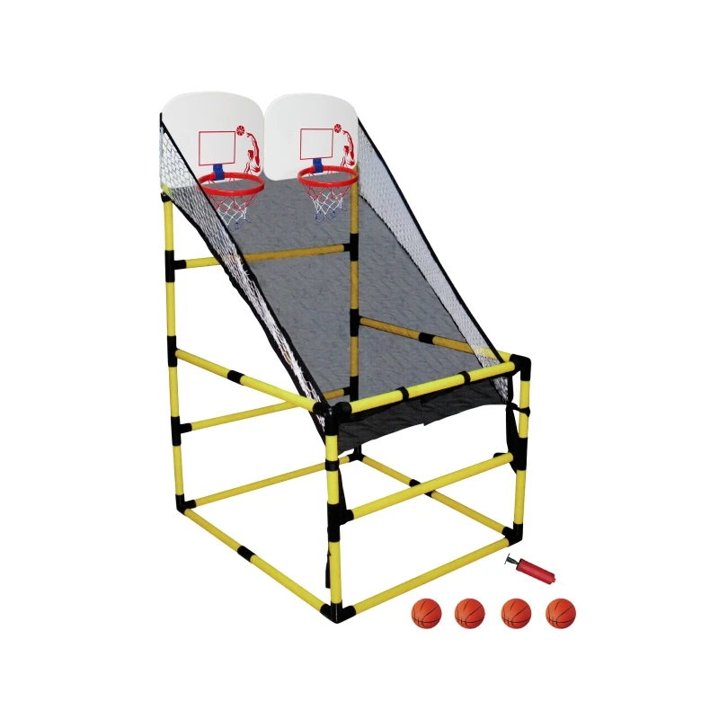 PLASTIC adjustable basketball hoop with basketball ring backboard shooting game basketball stand