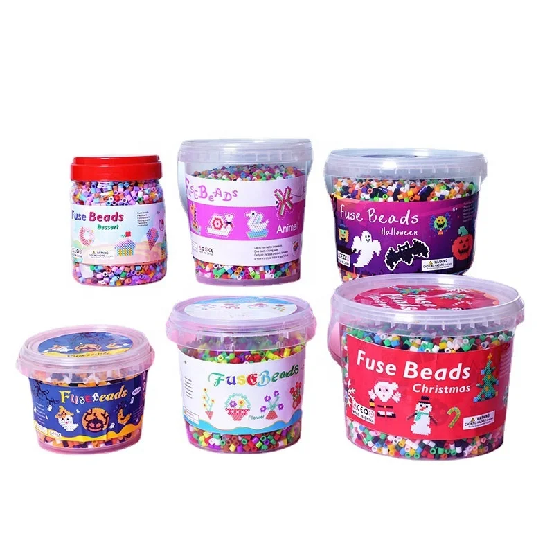 Hot Selling Kids Educational Toys Fuse Beads 70+ Colors Hama Beads 5 mm Perler Beads For Children