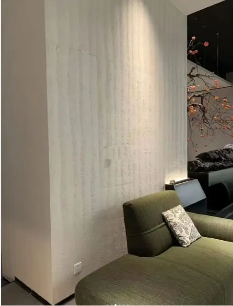 Heat Resistant 50 Life Span Travertine Marble Stone Flexible Tile for Exterior in Real Estate