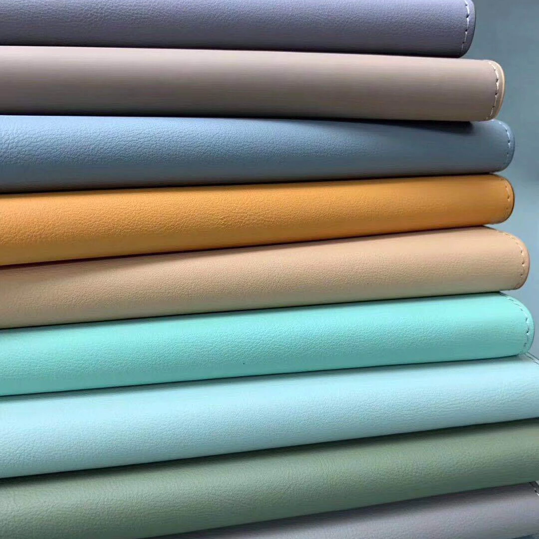 boze cigno leather Hot sale frosted PU synthetic leather for notebook binder package recycled leather GRS