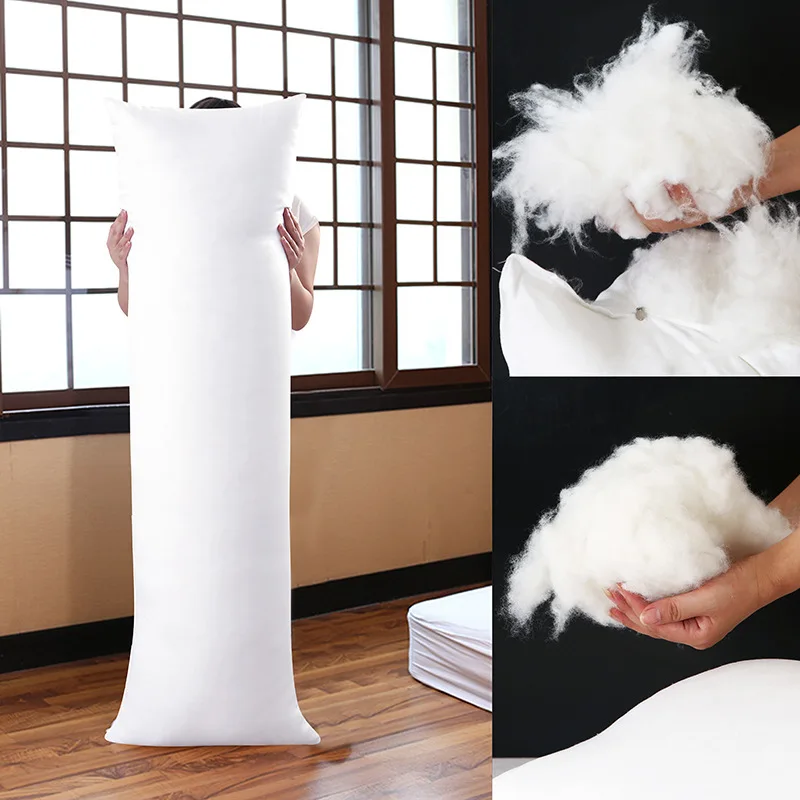 Export cross-border high elastic anime body pillow core feather silk cotton single and double cushion pillow