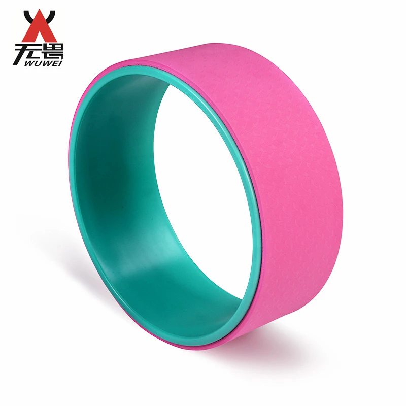 Eco friendly 15 inch tpe abs material yoga wheel for Back Roller and Stretch