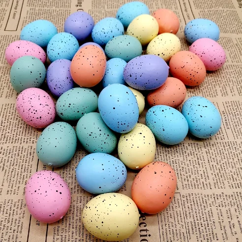 Egg Sidewalk Chalk 6 Count  Assorted Colors Non-Toxic  Washable  Art Set Easter basket stuffers for toddler