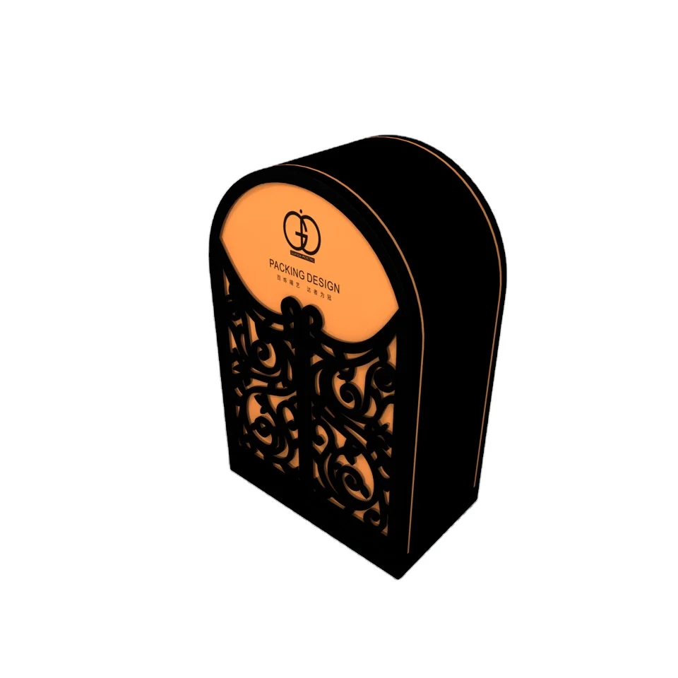 MDF Cosmetic Packaging Gift Box Round Corner Customized Wooden Perfume Box Wood Boxes For Perfume