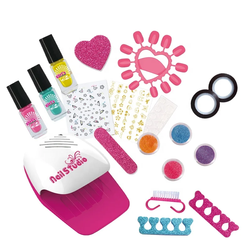 Nail Glam Salon Nail Polish Set Pedicure and Manicure Nail Kit for Girls