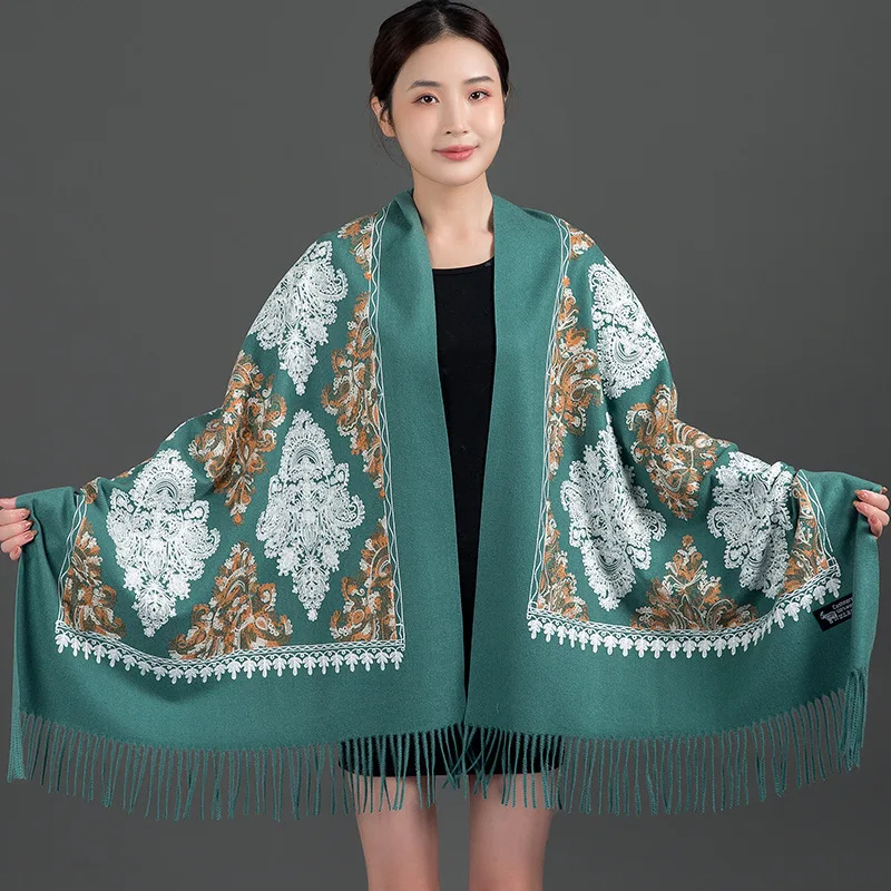 Wholesaler of Best Kashmir Clothing Boho Kashmiri Stoles Shawls Traditional Classic Style Womens Designer Heavy Embroidery Adult