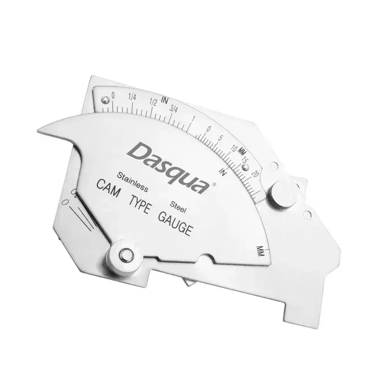 Dasqua Stainless Steel  Bridge Cam Welding Gauge Fillet Weld Throat Gauge Weld Inspection Gauge Measuring Tool