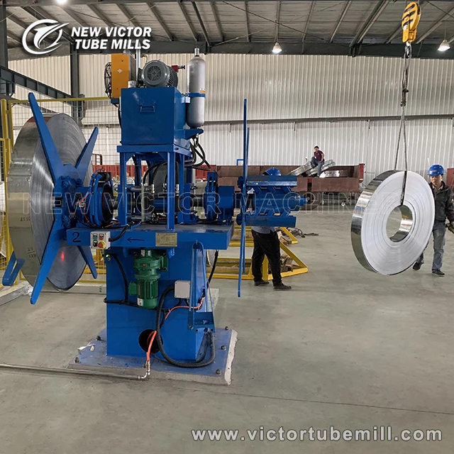 ERW tube mill / iron pipe making machine entry section