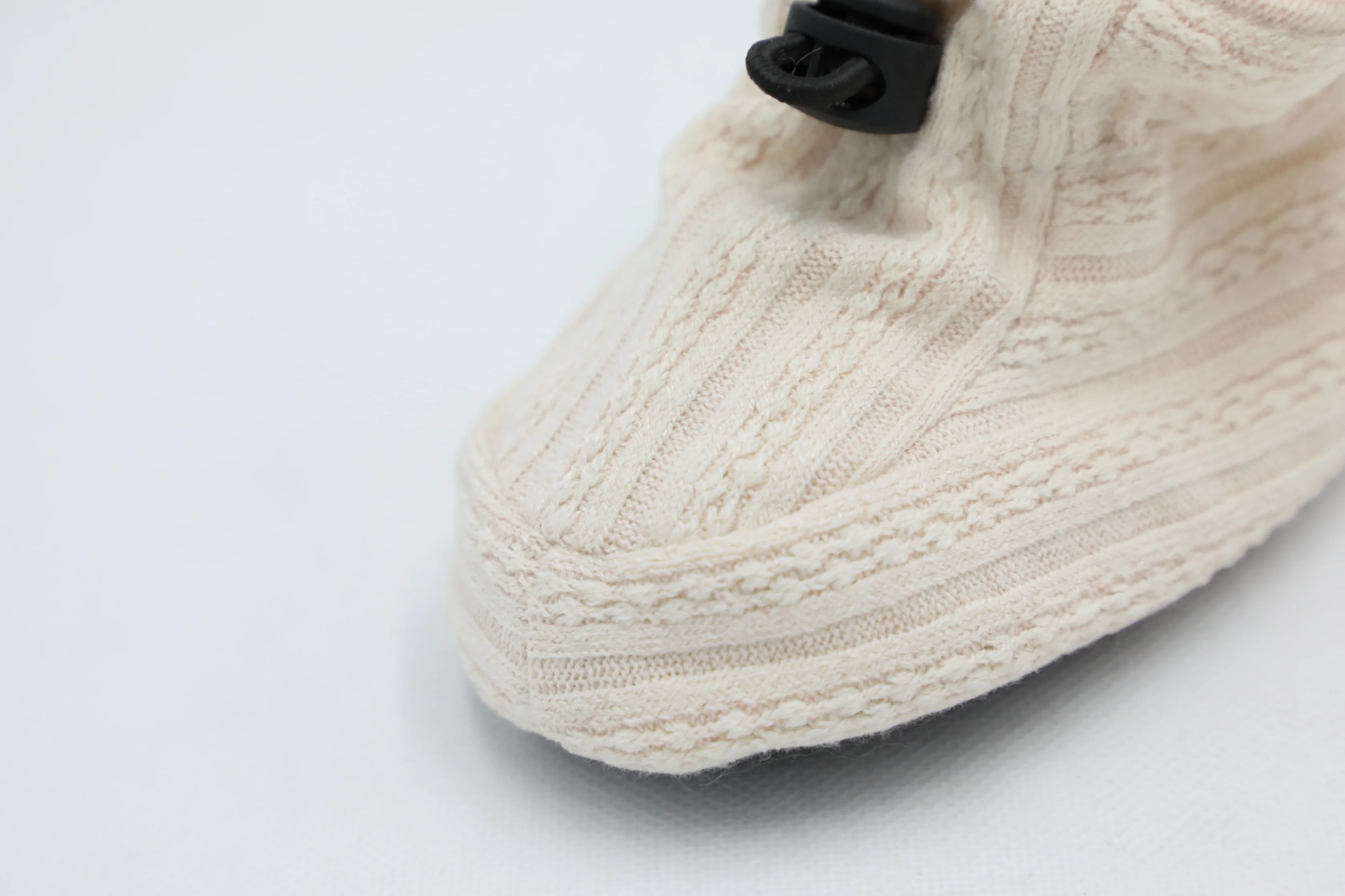 
light pink knit fabric winter warm camo fleece kid baby indoor shoes 