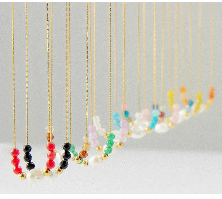 Vershal VSB1940 Freshwater Pearl Pendant Necklace 18k Gold Plated Stainless Steel Non Fading Necklace