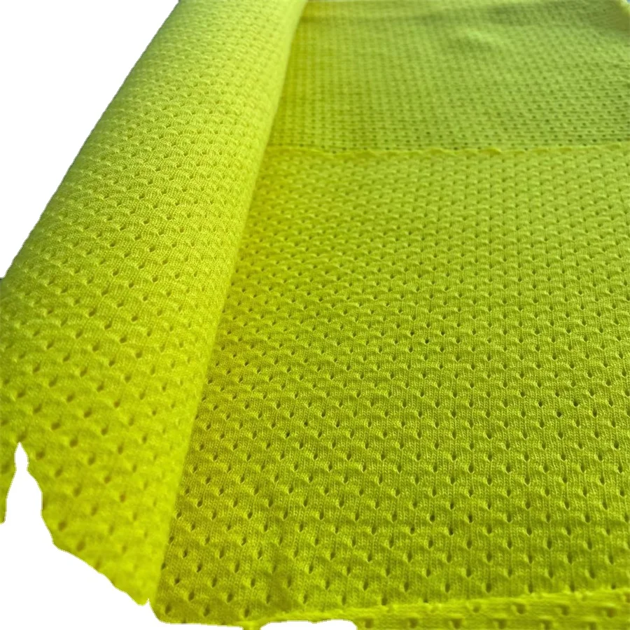 Green cotton organic netting mesh fabric for Work clothes Cotton net cloth for baby and child clothing cotton mesh fabric