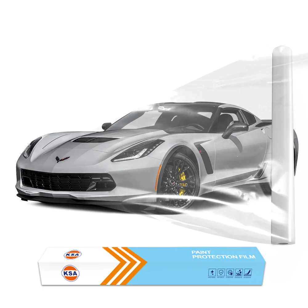 KSA car TPUPPF transparent invisible car cover film full car paint protection film invisible anti-scratch