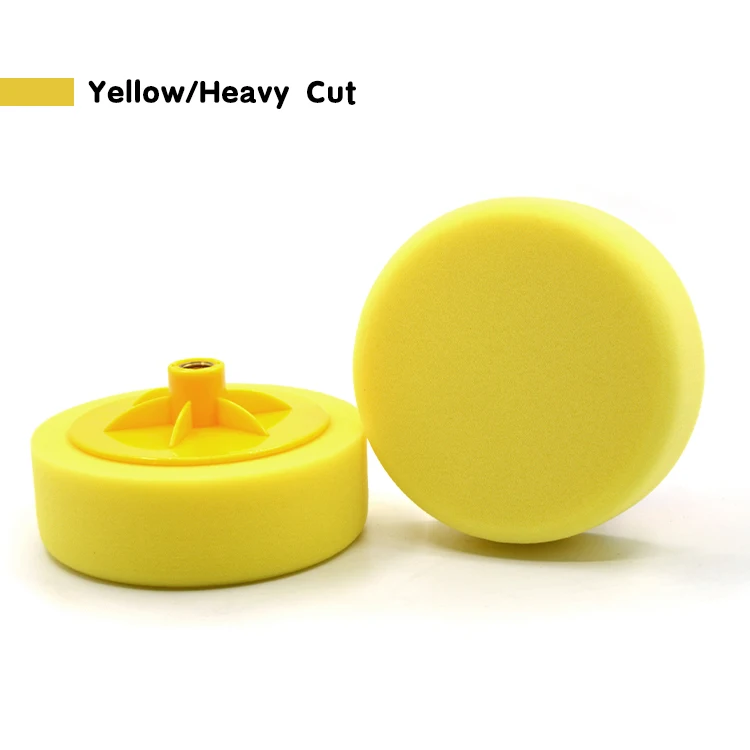 Factory Direct Sale 6Inch 150mm Sponge Size Car Polishing Pad with Hexagonal Strengthen ABS Backing Plate for Auto Polishing