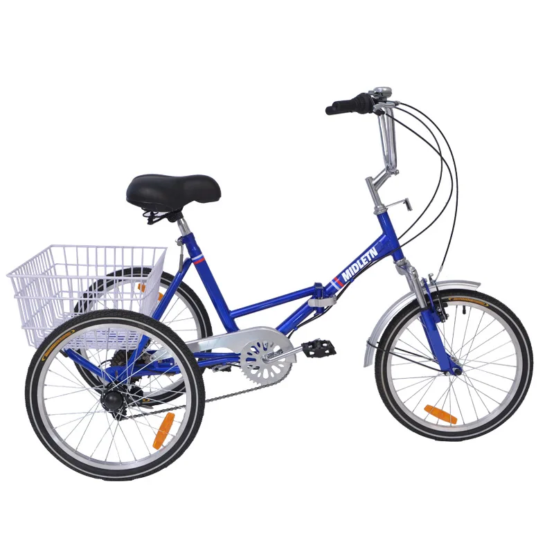 Human tricycle old people buying vegetables basket tricycle labor-saving elderly mobility car