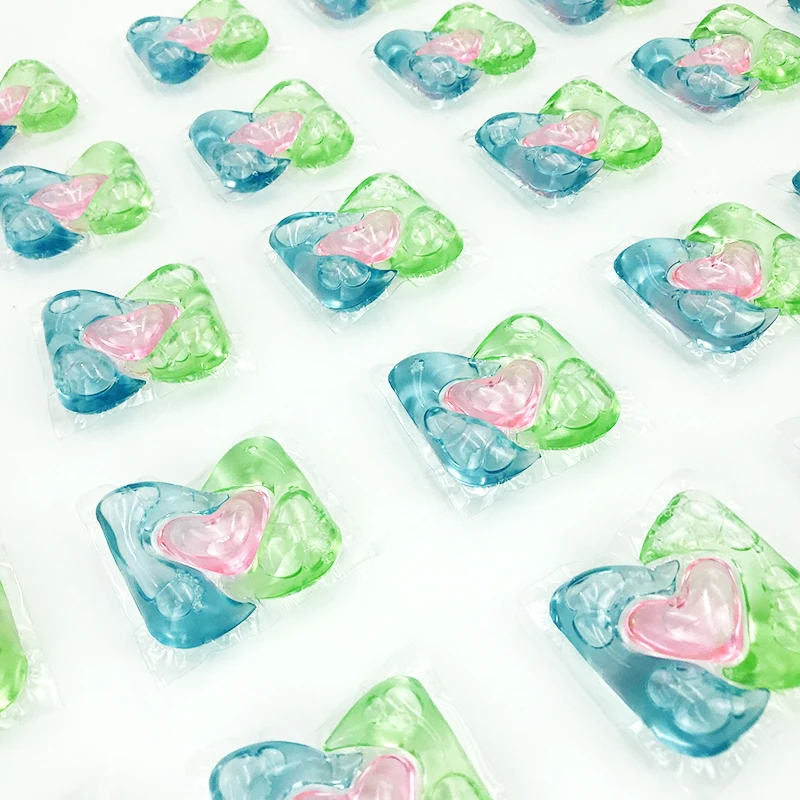Manufacturer Price 3D Cardioid Laundry Detergent Capsules Domestos Cleaning Products Laundry Balls for Apparel