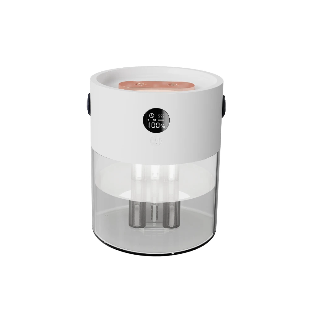 2020 newest product 2.0L capacity colorful LED lights double nozzle ultrasonic air humidifier for plants