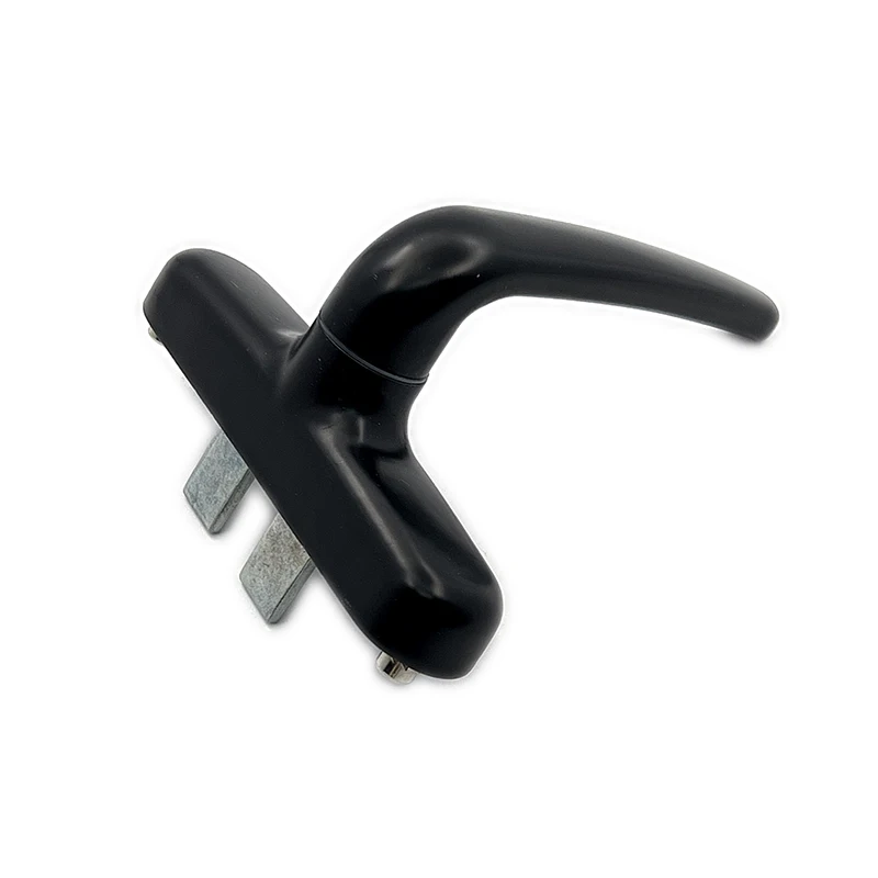 Double side handle aluminum sliding door handle lock black sliding window latch